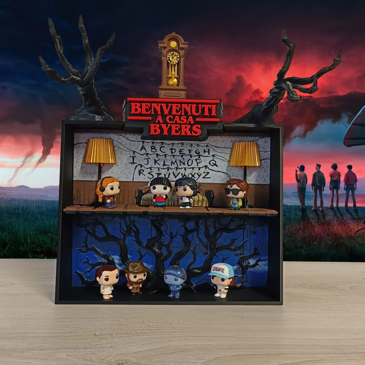 Diorama Casa Byers - Mind Flayer & Sottosopra V1 – Stranger Things