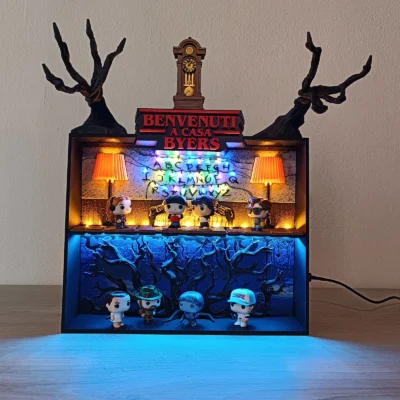 Diorama Casa Byers - Mind Flayer & Sottosopra V1 – Stranger Things