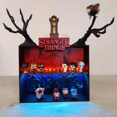 Diorama Casa Byers - Mind Flayer & Sottosopra V1 – Stranger Things